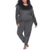  Ladies' Lounge Set, Gray, 2X