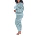  Ladies' Lounge Set, Light Blue, Medium