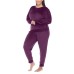  Ladies' Lounge Set, Purple, 3X