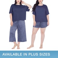 Honeydew Ladies' Palazzo 3-piece Lounge Set, Blue, X-Large