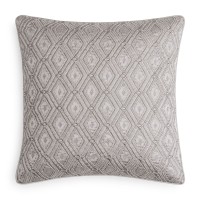 Hudson Park Collection Beaded & Embellished Decorative Pillow, Gray, 20 x 20
