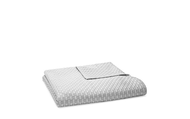  Luxe Block Matelasse Full/Queen Coverlet, Silver