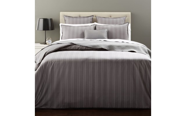  Shadow Stripe 500TC Duvet Cover, Twin