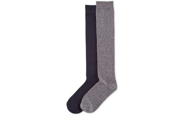  Women’s 2-Pk. Super Soft Knee Socks, Navy, One Size