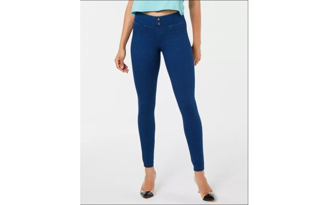  Women’s Original Smoothing Denim Leggings, Blue, X-Small