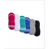 HUE Women’s Low Cut Sneaker Liner Socks with Cushion, Pomegranate Pack, One Size