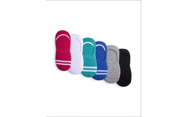  Women’s Low Cut Sneaker Liner Socks with Cushion, Pomegranate Pack, One Size