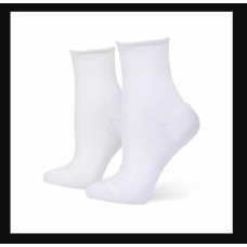 Hue Women’s Sporty Shortie Sneaker Socks, White, One-Size