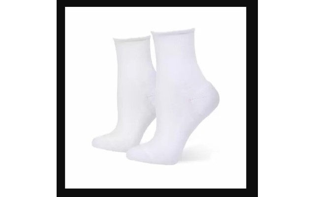  Women’s Sporty Shortie Sneaker Socks, White, One-Size