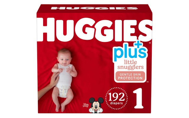  Plus Diapers Sizes 1 - 2, One Color, 2 (12-18 lb/5-8 kg)