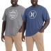  Men's Graphic Tee, 2-Pack, Dark Gray, Large