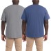  Men's Graphic Tee, 2-Pack, Dark Gray, Large