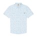  Men's Short Sleeve Woven Shirt, Light Blue, XX-Large