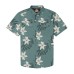  Men's Short Sleeve Woven Shirt, Green, Large