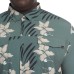  Men's Short Sleeve Woven Shirt, Green, Large