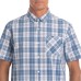  Men's Short Sleeve Woven, White, Medium