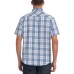  Men's Short Sleeve Woven, White, Small