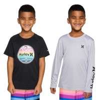 Hurley Youth 2-pack Sun Tee, Black and Gray, One Color, Medium (10/12)