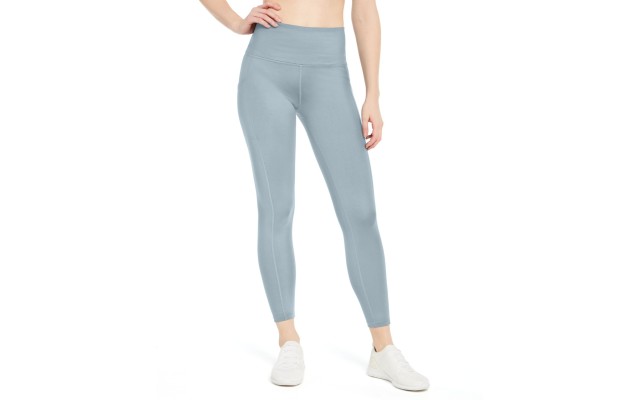  High-Waist Side-Pocket 7/8 Length Leggings, Blue, XX-Large
