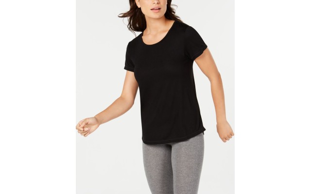  Mesh-Back T-Shirt, X-Small, Black