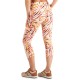  Performance Printed Cropped Leggings, Red/Multi, Small