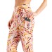  Performance Printed Cropped Leggings (Red/Multi, Medium)