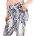  Plus Size Snakeskin-Print Cropped Leggings, White, 3X