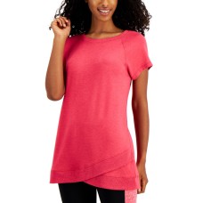 Ideology Short-Sleeve T-Shirt, Small, Pink