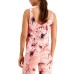  Tie-Dye V-Neck Tank Top, X-Small, Pink