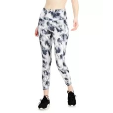 Ideology Tie-Dyed Pocket 7/8 Length Leggings, Gray, Large
