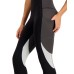  Womens Colorblock 7/8 Leggings, X-Large,Black