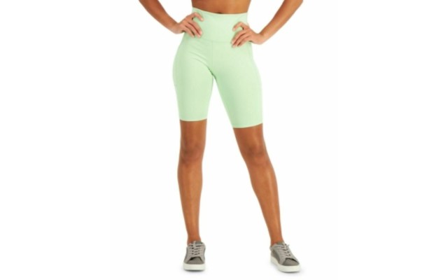  Women’s Compression High-Rise 10″ Bike Shorts, XX-Large, pistachio
