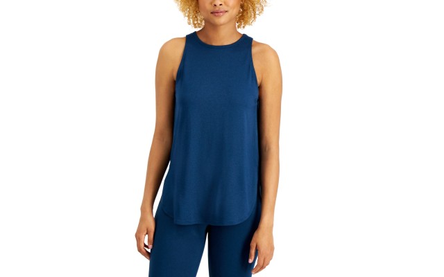  Women’s Essentials Sweat Set Tank Top, Small, Navy