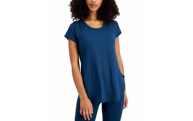  Women’s Essentials Sweat Set T-Shirt, X-Small, Navy