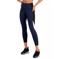 Ideology Women’s High Rise, Side Pockets Colorblock 7/8 Leggings, 2X-Large, indigo sea