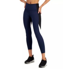 Ideology Women’s High Rise, Side Pockets Colorblock 7/8 Leggings, 2X-Large, indigo sea