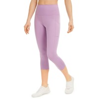 Ideology Women’s High-Rise Side-Pocket Cropped Leggings (Rhapsody, Medium)