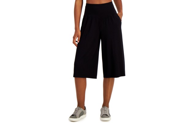  Women’s Lounge Culottes, Black, X-Large