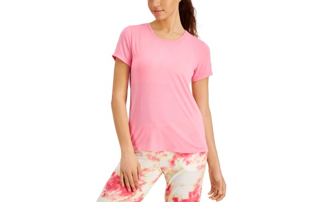  Womens Mesh-Back T-Shirt , X-Small, Pink