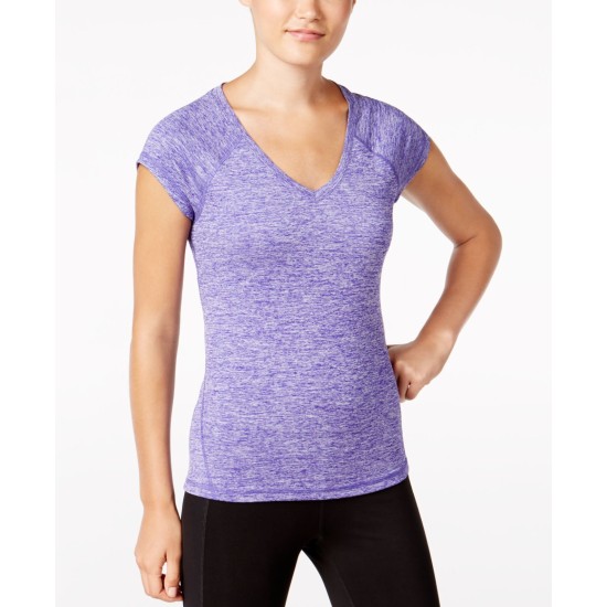  Women’s Rapidry Heathered Performance T-Shirt(Blazing Purple, X-Small)