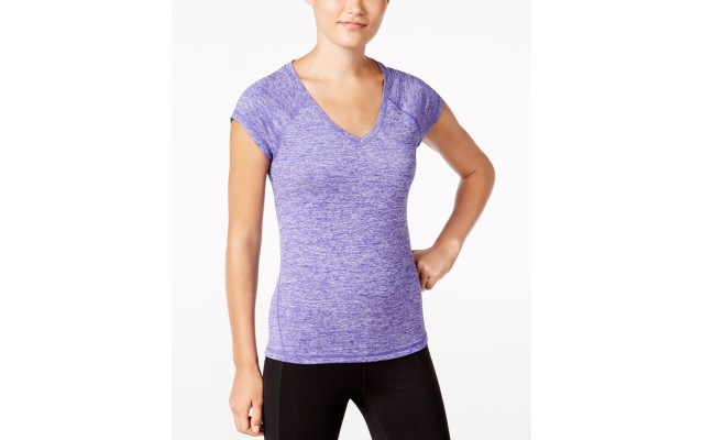  Women’s Rapidry Heathered Performance T-Shirt(Blazing Purple, X-Small)