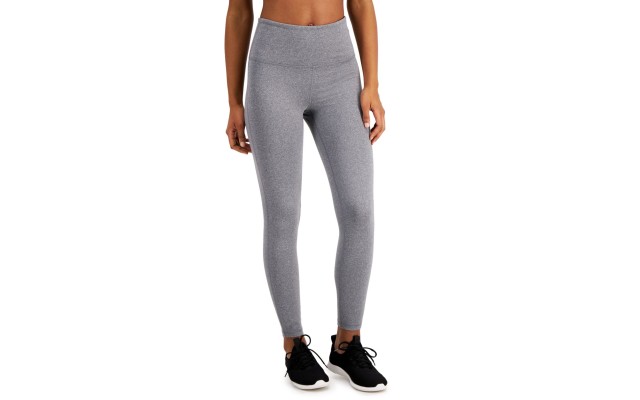  Women’s Sweat Set 7/8 Length Leggings, Grey, Medium