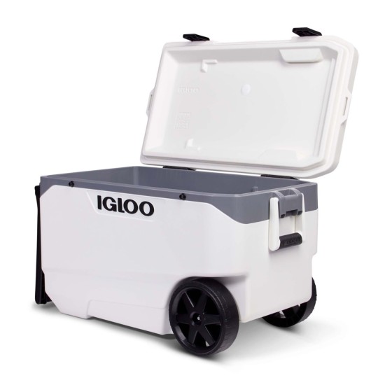   Latitude 90-Qt. Roller Cooler – White