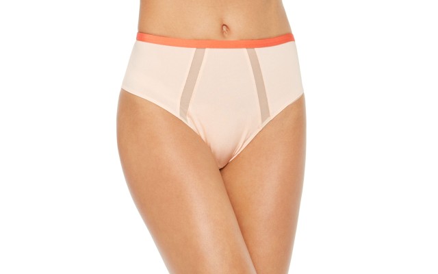  Womens High-waist Panty, Coral, X-Large