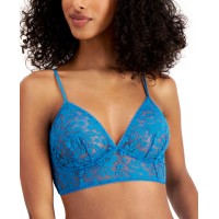 Inc International Concepts Women’s Lace Bralette,Blue, Large