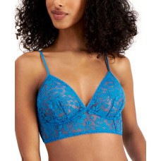 Inc International Concepts Women’s Lace Bralette,Blue, Large