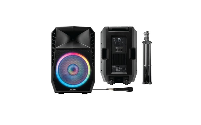   Total PA Spartan High-Power Speaker System with Bluetooth, Lights, Stand, and Microphone