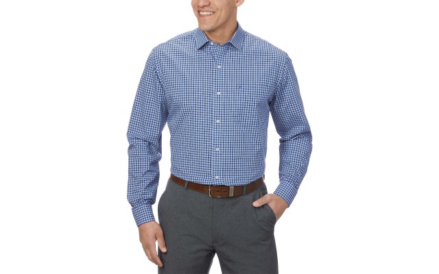  Men’s Dress Shirt, Blue, X-Large