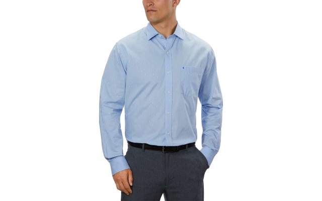  Men’s Dress Shirt, Light Blue, X-Large
