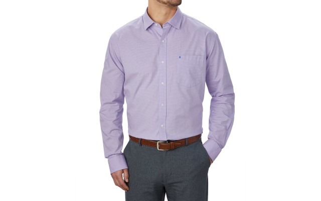  Men’s Dress Shirt, Purple, Large